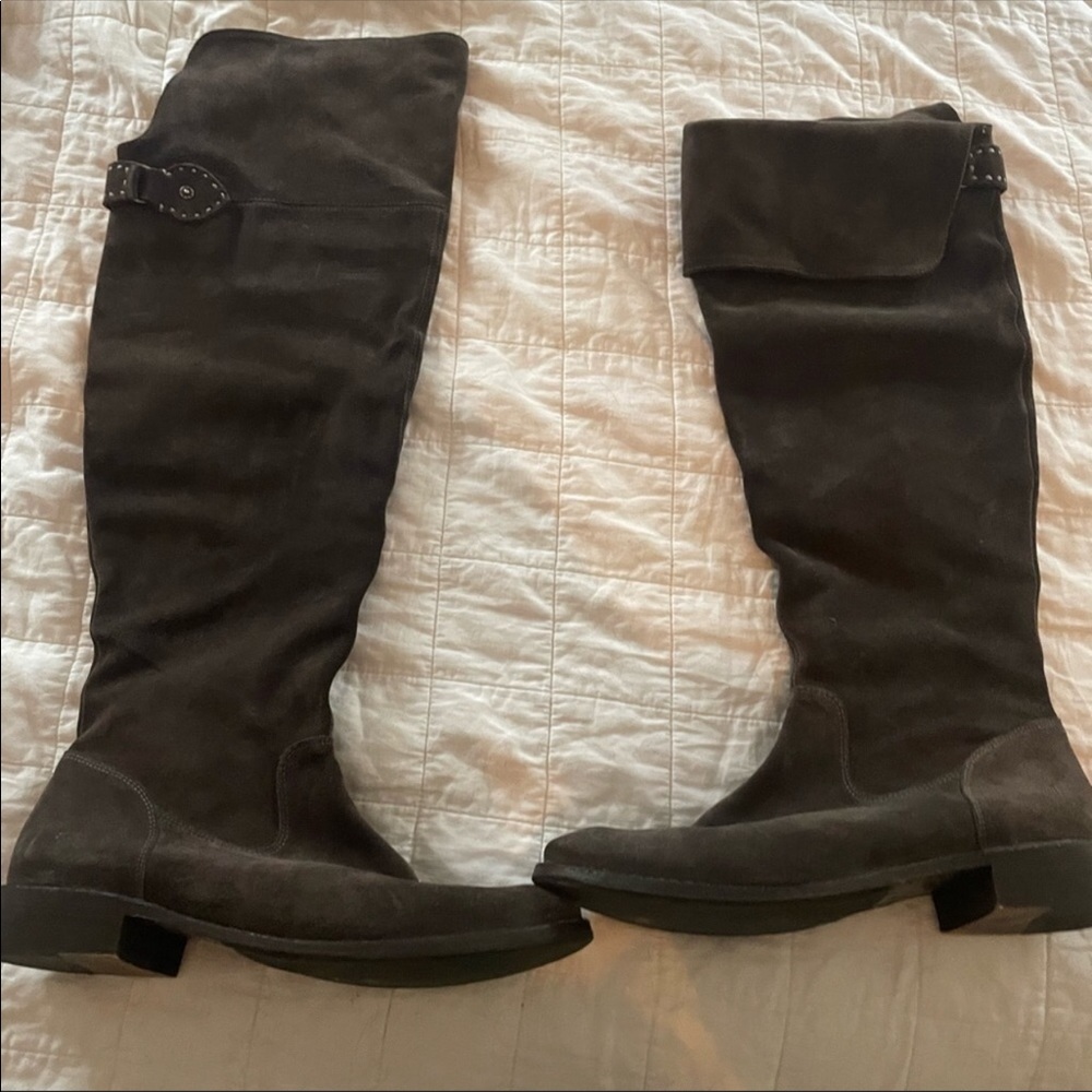 Frye over the knee suede boots